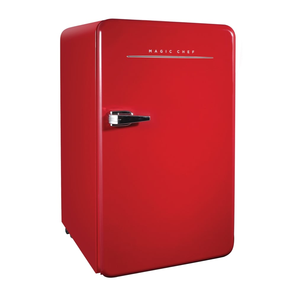 Magic Chef 3.2-Cu. Ft. Retro Mini Fridge With Manual Defrost, Red MPN:MCR32CHR