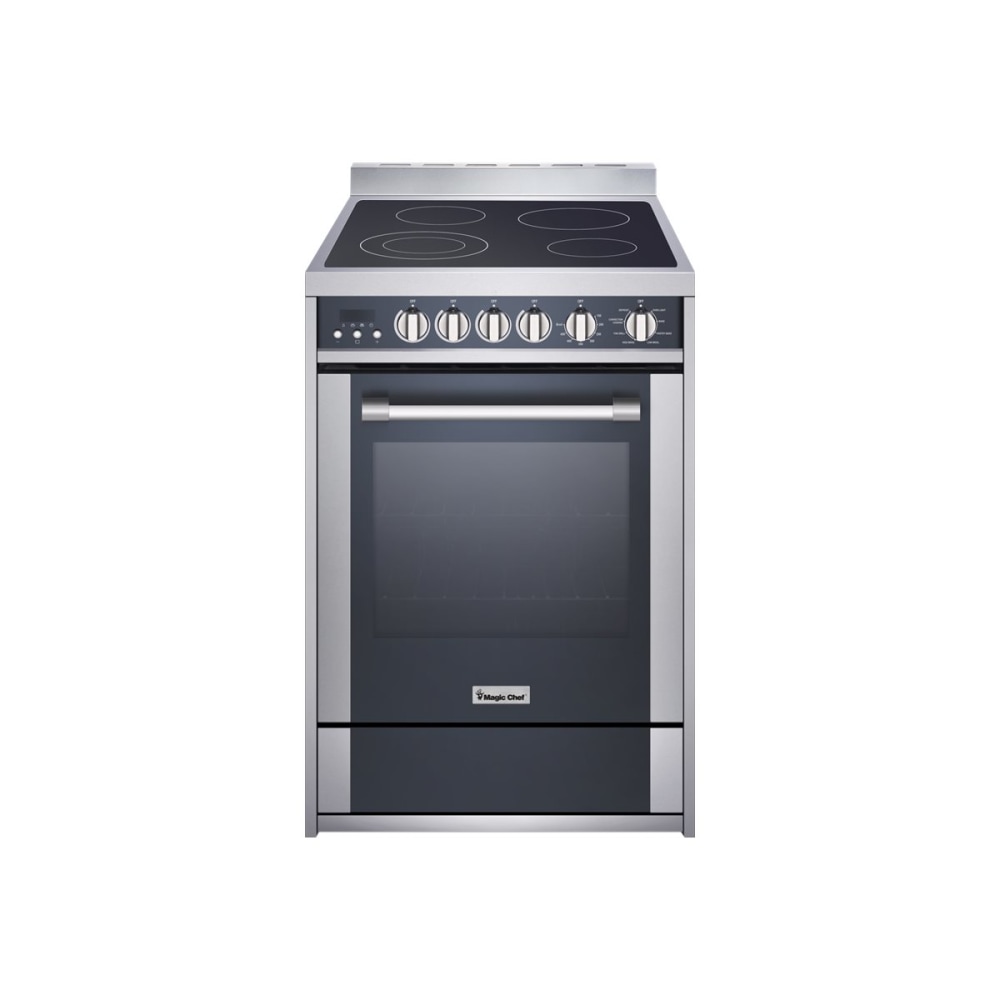 Magic Chef 24-Inch Freestanding Electric Range - 24in - Stainless Steel MPN:MCSRE24S