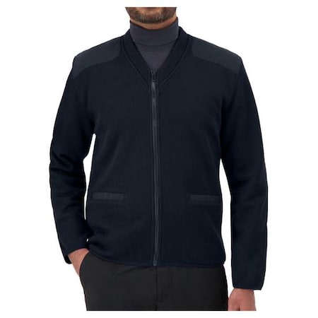 V-Neck Military Sweater, Dark Navy, 2XL MPN:2020TALL