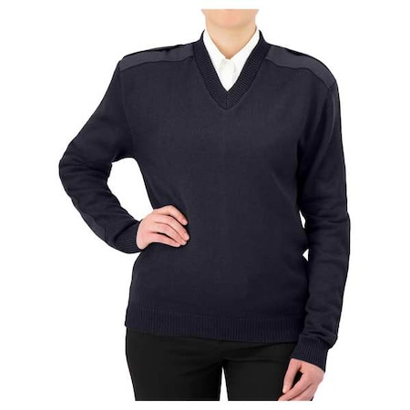 V-Neck Military Sweater, Dark Navy, XS MPN:2025