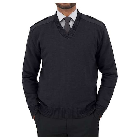 V-Neck Military Sweater, Dark Navy, L MPN:2805