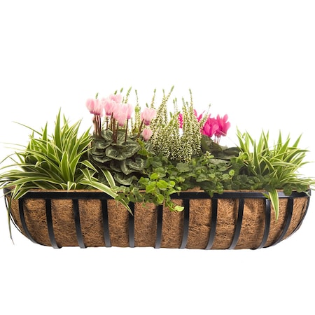 Horse Trough Planter, Black, 36 in W MPN:HTR36-B