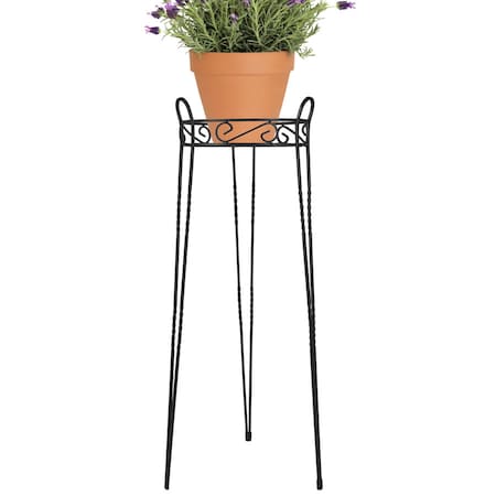 Canterbury Plant Stand, Black, 30 in H MPN:SCBPS1030-B