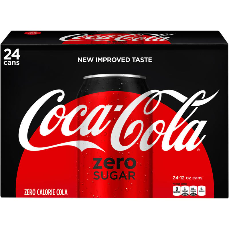 Coca-Cola Zero Sugar Soda, 12 Oz, Case Of 24 Cans (Min Order Qty 2) MPN:5985