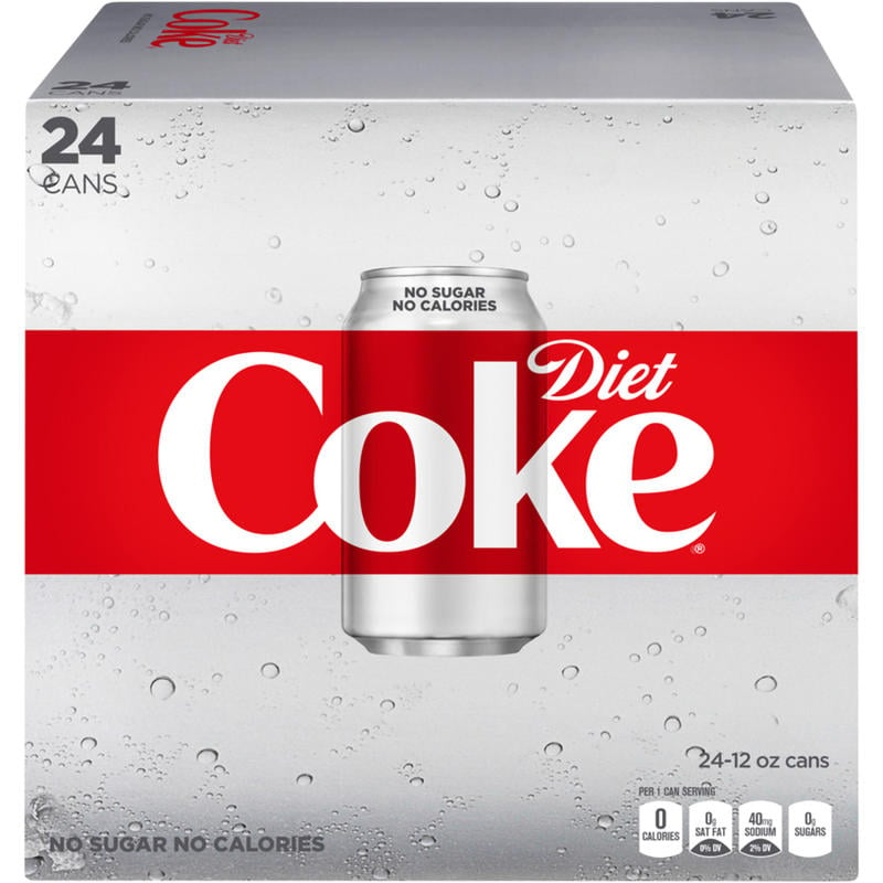 Diet Coke, 12 Oz, Case Of 24 Cans (Min Order Qty 2) MPN:DTCKECLS