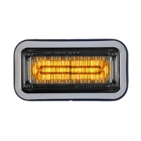 LED PrizmIi With Bezel, Amber, 3