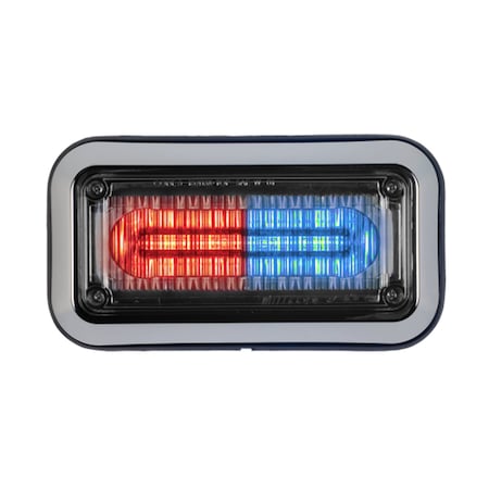 LED PrizmIi With Bezel, Red/Blue, 3