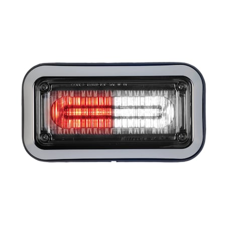 LED PrizmIi With Bezel, Red/White, 3