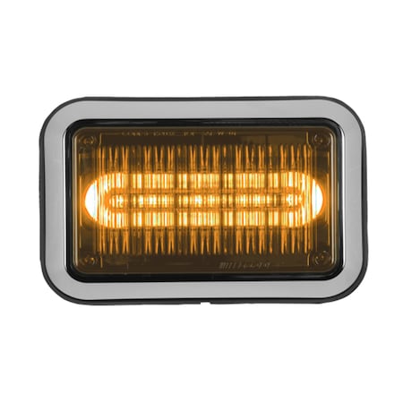 Perimeter Light, LED, Amber, Rect, 8-1/2 L MPN:4612ABZ-75