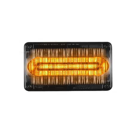 LED PrizmIi, Clear Lens, Amber, 4