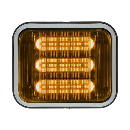 LED PrizmIi With Bezel, Amber, 7