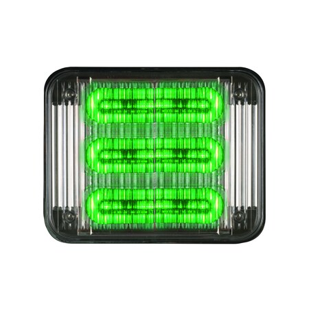 LED PrizmIi, Clear Lens, Green, REF12, 7
