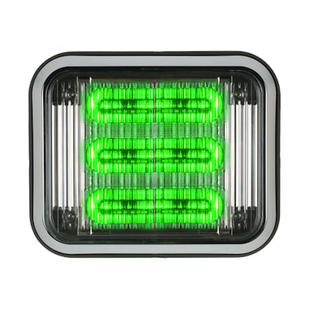 LED PrizmIi, Bzl, Clear Lens, Grn, REF12, 7