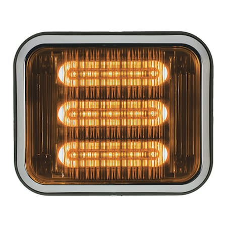 LED PrizmIi, Bezel, Colord Lens, Amber, 7
