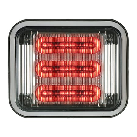 LED PrizmIi, Bezel, Clear Lens, Red, 7