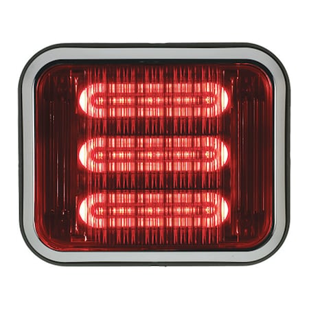 LED PrizmIi With Bezel, Red, 7