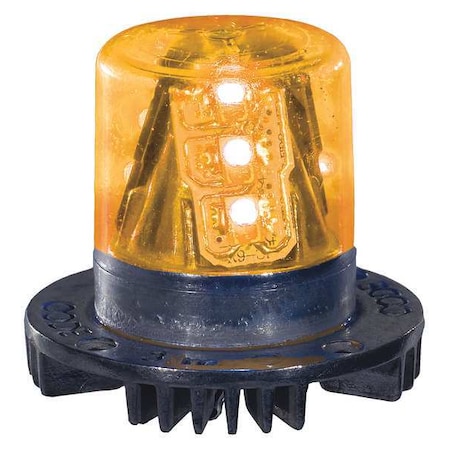 Hidden Warning Light, LED, Amber, 1-1/2 Dia MPN:HB915A