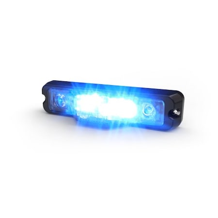 LED Warning Light, 3 in One, Blue/Amber MPN:M180SMC-BA