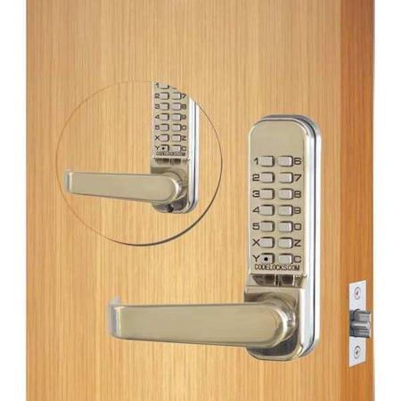 Mechanical Lockset, Powder Coated, Lever MPN:CL415BB-SS