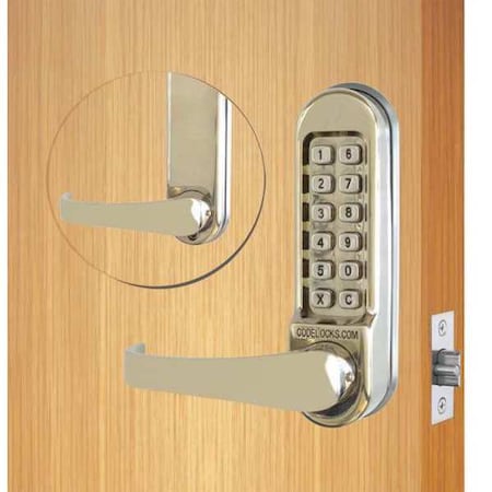 Mechanical Lockset, Stainless Steel, Lever MPN:CL510-SS