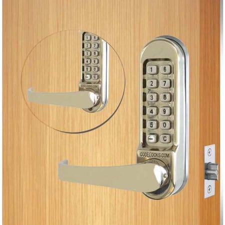 Mechanical Lockset, Stainless Steel, Lever MPN:CL515BB-SS