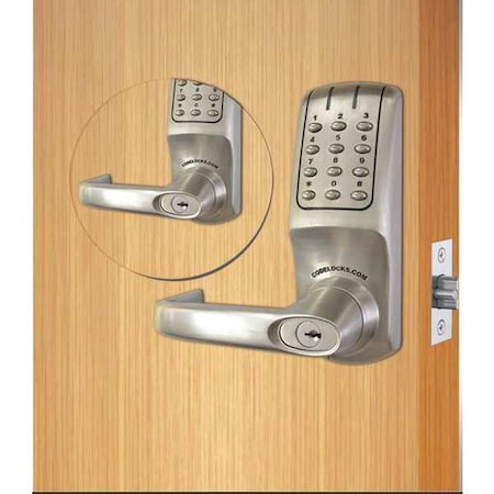 Electronic Key Lock, Lever Handle Type MPN:CL5210BB-BS