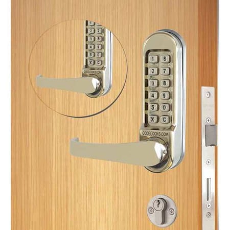 Mechanical Lockset, Stainless Steel, Lever MPN:CL550BB-SS