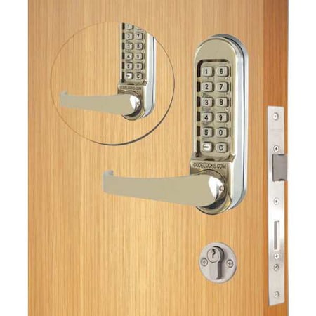 Mechanical Lockset, Stainless Steel, Lever MPN:CL555BB-SS