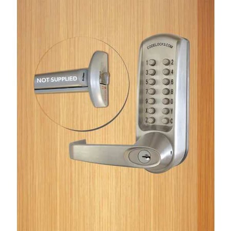 Mechanical Lockset, Brushed Steel, Lever MPN:CL600PK-BS