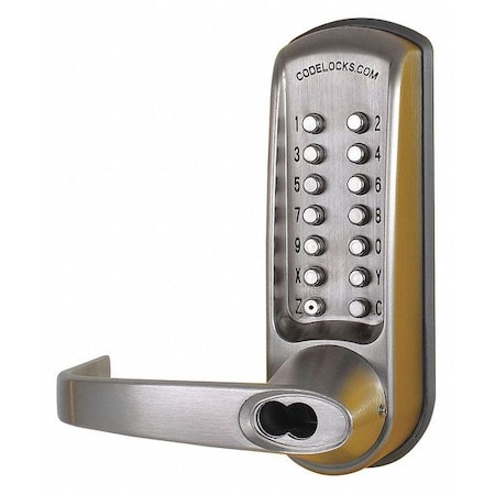Mechanical Lockset, Brushed Steel, Lever MPN:CL615BB-IC-BS