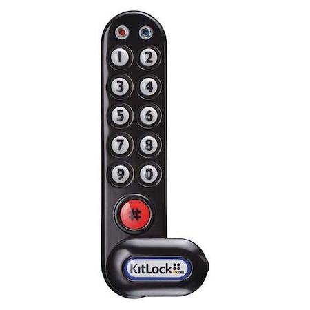 Electronic Lock, Non-Handed, Keypad MPN:KL1006KIT-BLK