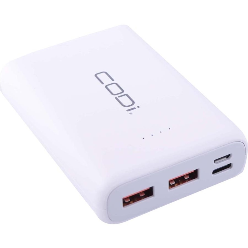 Codi 10, 000mAh Quick Charge PowerBank w/ USB-C, USB-A (x2), Micro-USB MPN:A03031