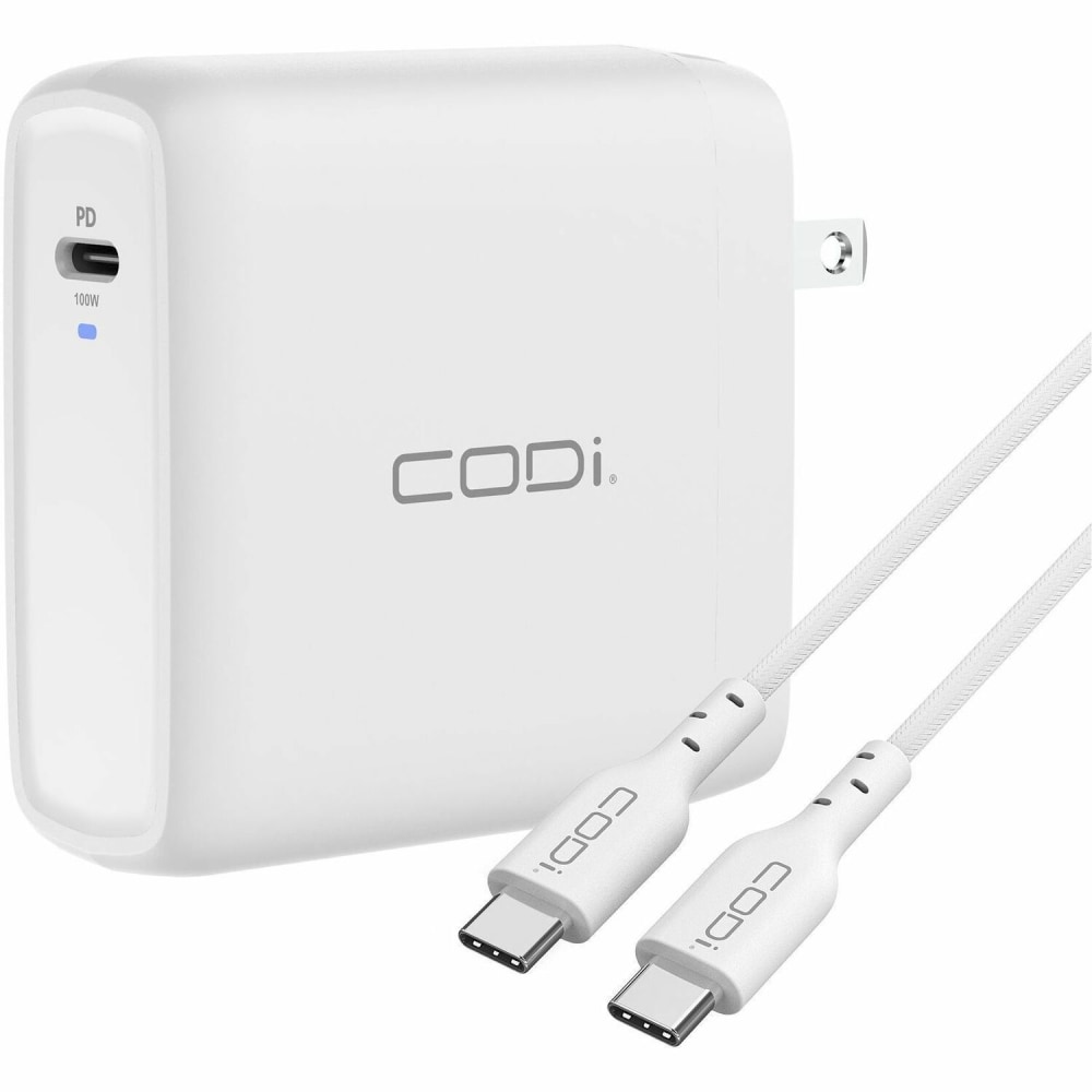 CODi 100W Wall USB-C Charger with 6.5ft USB2.0 EPR Braided Cable - A01118 MPN:A01118