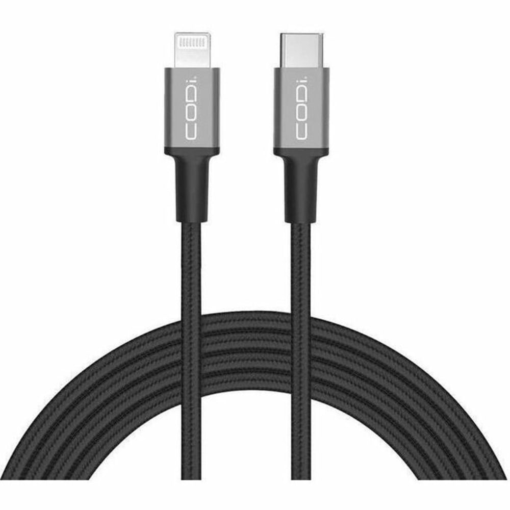 CODi 6ft Braided Nylon USB-C to MFI Lightning Charge & Sync Cable - Durable braided nylon cable MPN:A01072