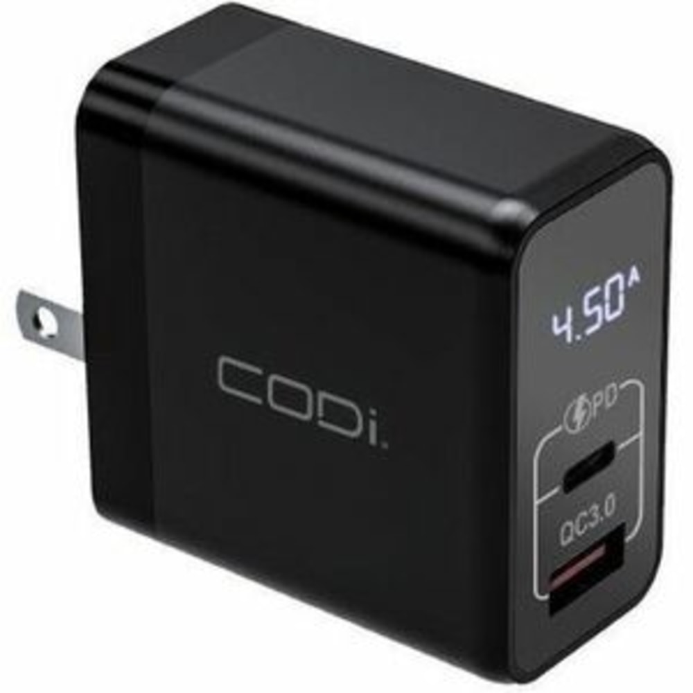 CODi 30W Dual Port Wall Charger - USB-C & USB-A Outputs MPN:A01104