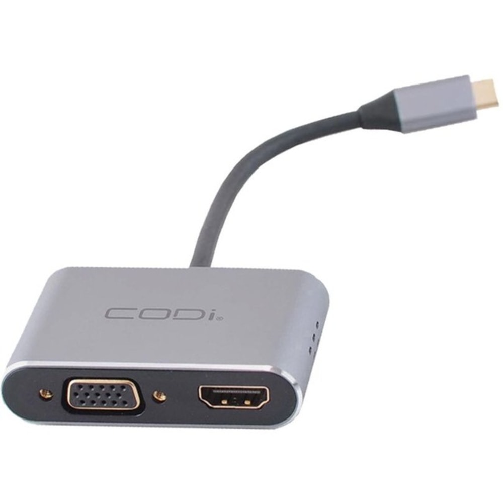 CODi 4-In-1 USB-C Display Adapter - (HDMI, VGA, USB-C PD, USB-A 3.0) MPN:A01063M