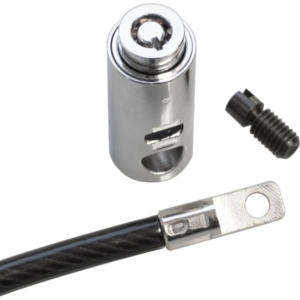 CODi Adjustable Loop Key Cable Lock - Security cable lock - chrome, titanium - 6 ft (Min Order Qty 4) MPN:A02018