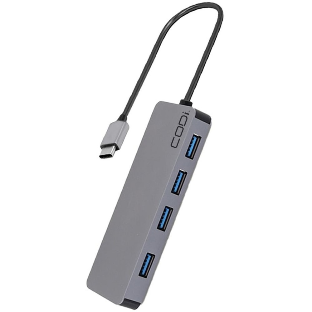 CODi 5-in-1 Multi-Port Hub - USB Type C - External - 4 USB Port(s) - 4 USB 3.0 Port(s) MPN:A01065