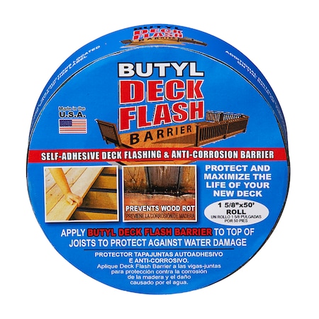 Butyl Deck Flash Barrier, 1-5/8