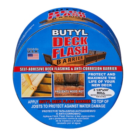 Butyl Deck Flash Barrier, 3-1/8