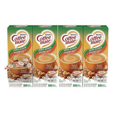 Liquid Coffee Creamer, Zero Sugar Hazelnut, 0.38 oz Mini Cups, PK200 MPN:12434680