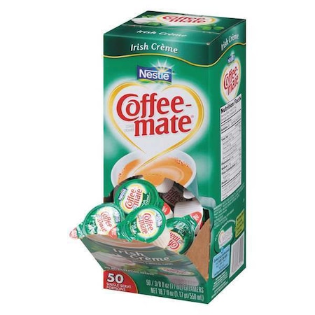 Liquid Coffee Creamer, Irish Cream, 0.38 oz Mini Cups, PK200 MPN:35112CT