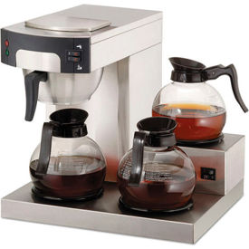 Coffee Pro OGFCPRLG 3-Burner Coffee Maker Stainless Steel 36 Cups OGFCPRLG