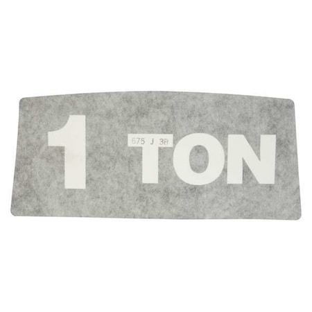 Coffing Capacity Decal MPN:675J3B
