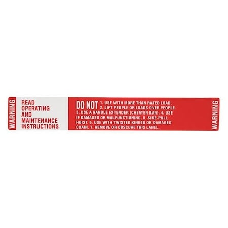 Coffing Warning Decal MPN:687K6