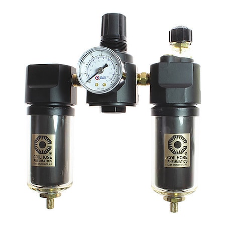 F/R/L Trio W/Gauge Sight Glass 3/8