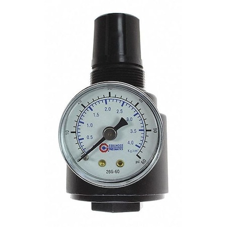 Regulator W/Gauge 0-60PSI 3/8