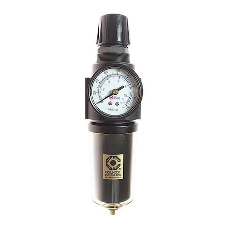 F/R Duo W/Gage Metal Bowl Sight Glass 5 Micron Element 1/2