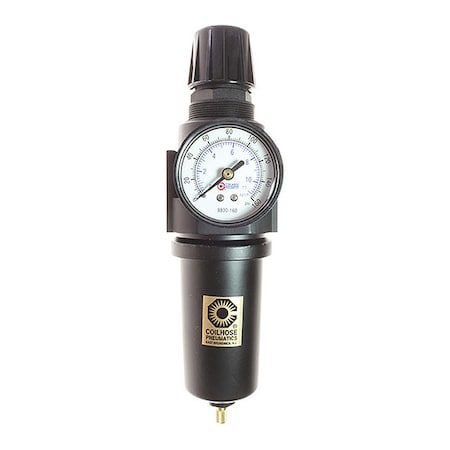 F/R Duo W/Gage 0-200PSI 5 Micron Element 3/4