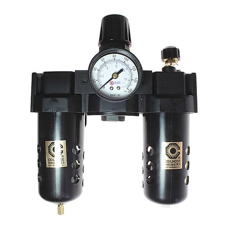 F/R/L Trio W/Automatic Drain Gauge 3/8